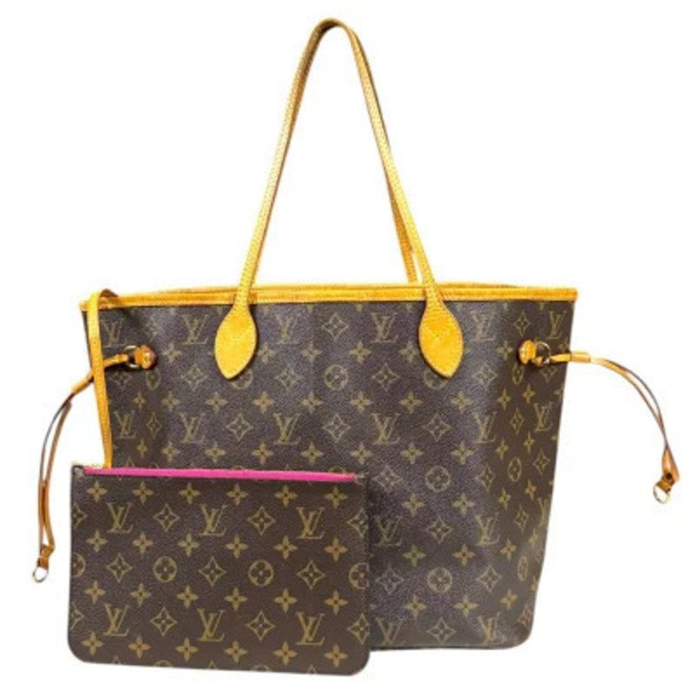 Louis Vuitton Neverfull Monogram Tote Bag Canvas Pivoine